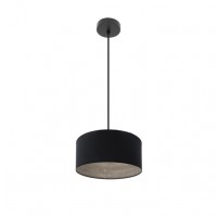 Distribuidor - Lâmpadas Diversas | Colgantes Moderno | COLGANTE TANIA 1XE27 NEGRO/NEGRO-MADERA GRIS REGX30X30 CM Ref: 188393009